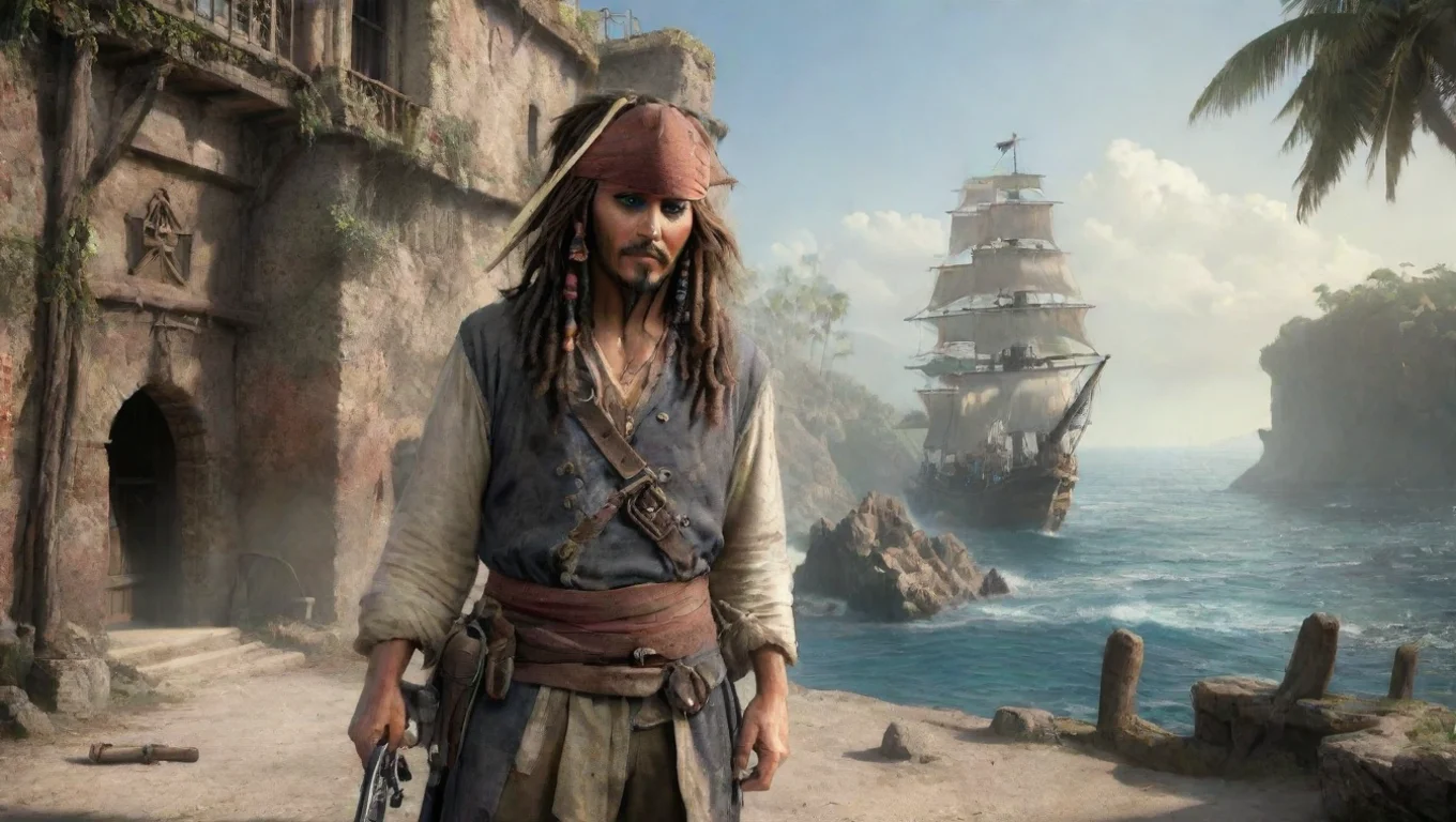 aiBackdrop background environment neutral colors artstation nostalgic Jack Sparrow  Jack Sparrow  Mmh questce que tu veux undefined