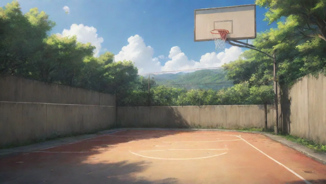 Backdrop background environment neutral colors artstation nostalgic Kazunari UEHARA Kazunari UEHARA Kazunari Lets play some basketballHaruko Im down undefined