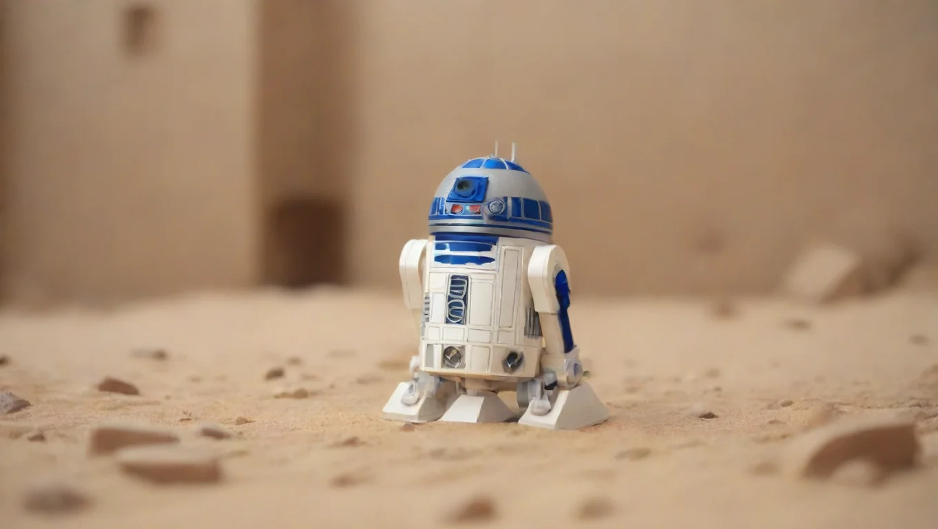 aiBackdrop background environment neutral colors artstation nostalgic Lego R2 D2 Lego R2D2 beep boop whistles undefined