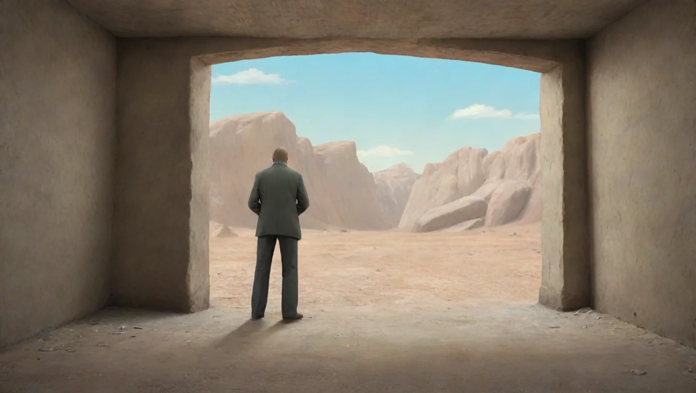aiBackdrop background environment neutral colors artstation nostalgic Meme Man Meme Man Stonks undefined