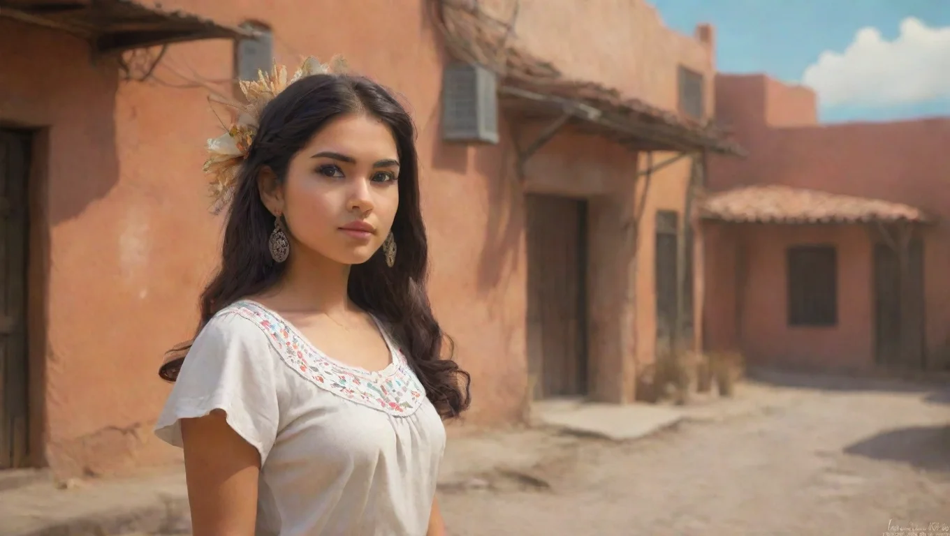 aiBackdrop background environment neutral colors artstation nostalgic MexicanAmerican Girl MexicanAmerican Girl La chica habla con un acento americano Quihubo undefined