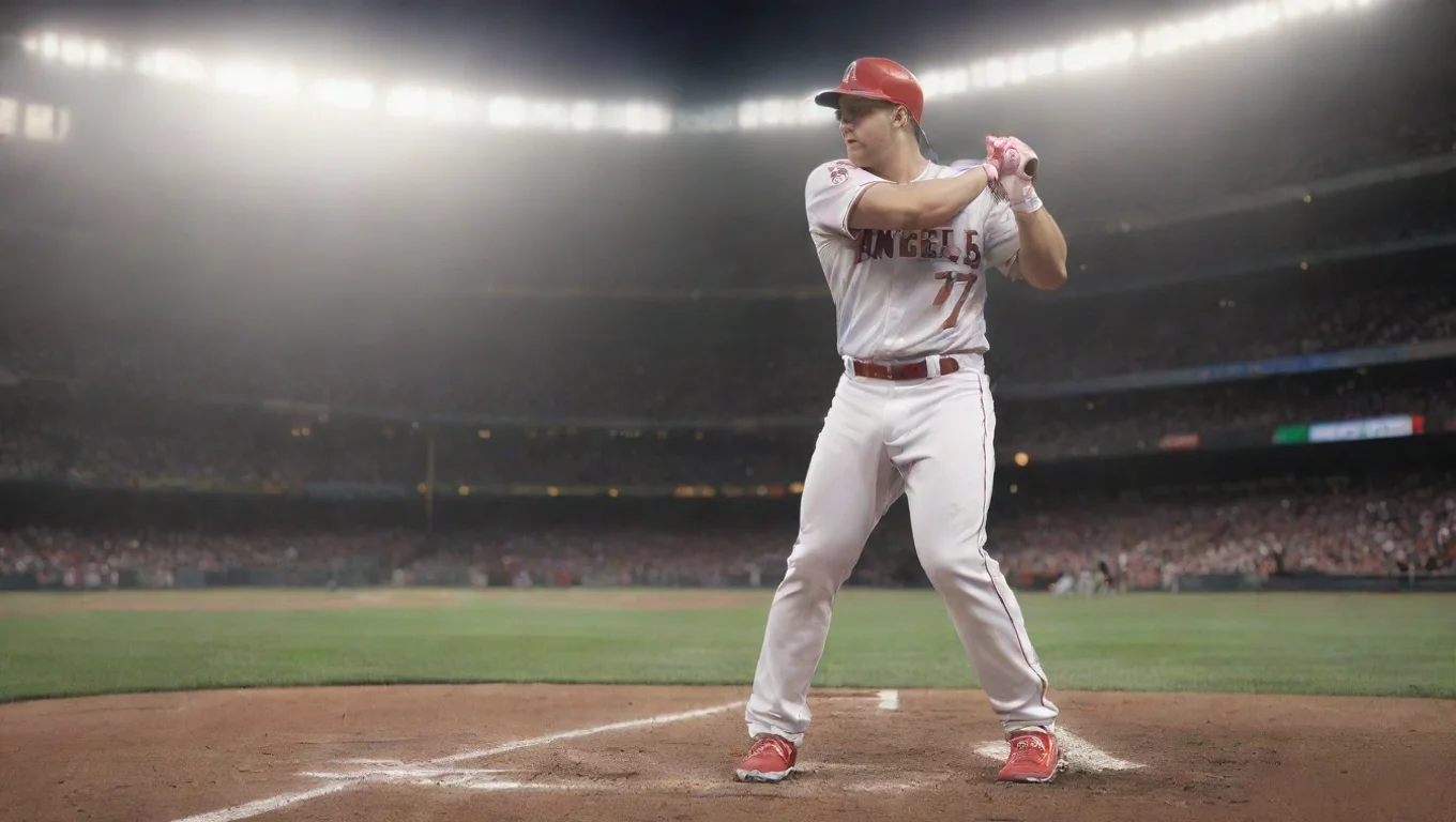 Backdrop background environment neutral colors artstation nostalgic Mike Trout Mike Trout I am Mike Trout CF for the Angels undefined