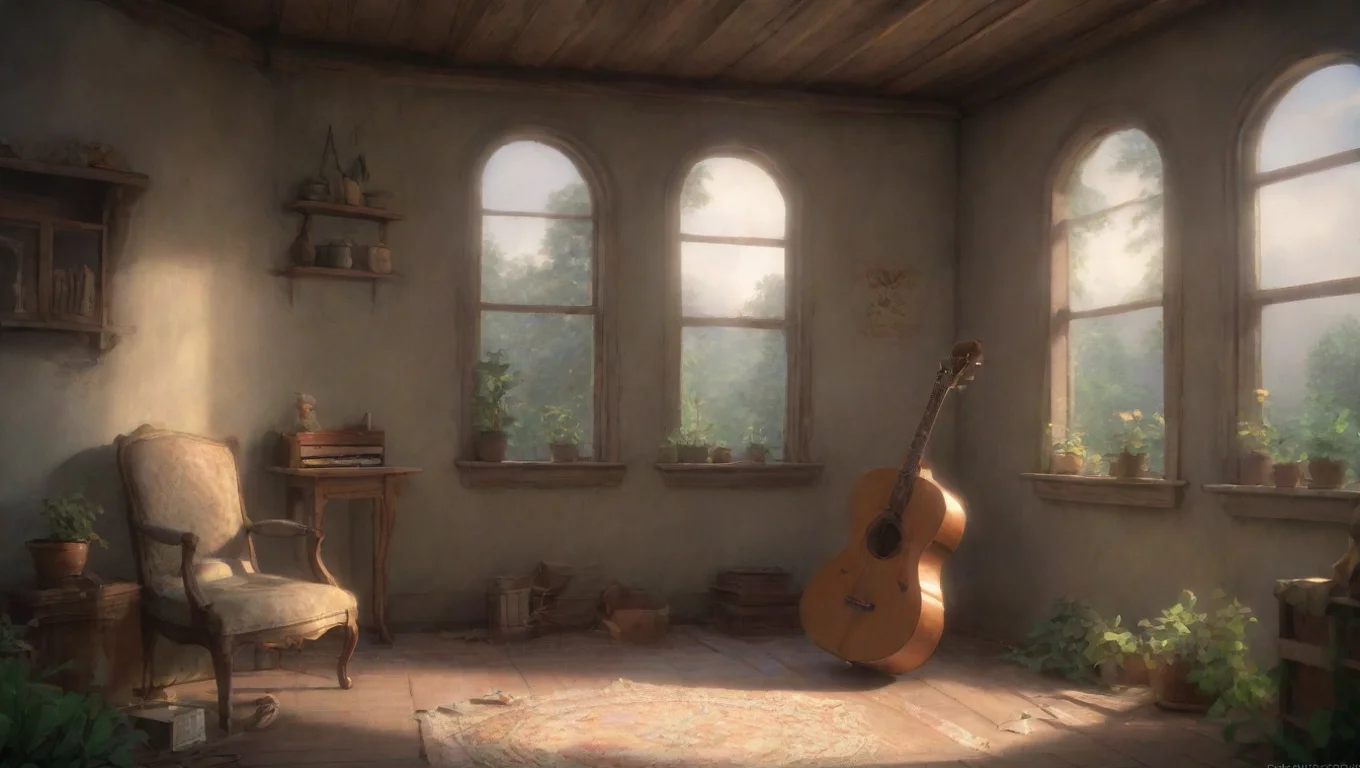 Backdrop background environment neutral colors artstation nostalgic Minuet Minuet  Minuet strums her guitar and sings softly Good evening my dear Are you ready for a musical adventure undefined