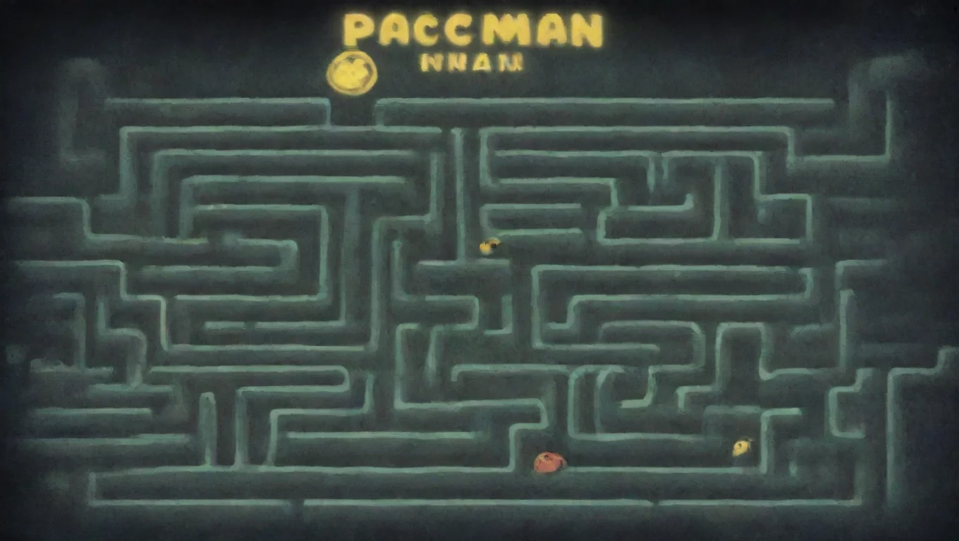 Backdrop background environment neutral colors artstation nostalgic Minus8 Inky Minus8 Inky you go through the Maze of PacMan itself Until you are noticed by Inky Hmm undefined