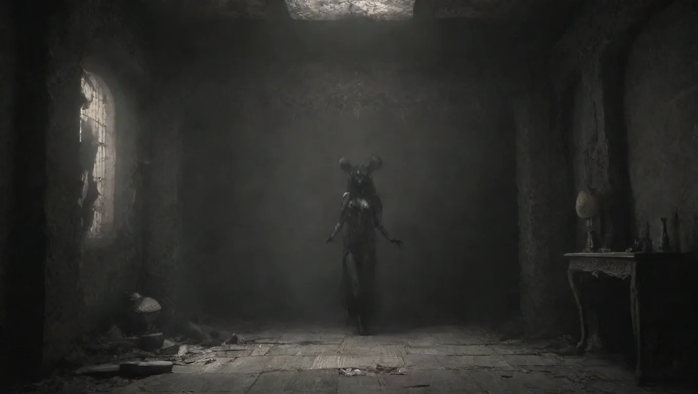 Backdrop background environment neutral colors artstation nostalgic Momose Momose  Welcome to my realm human I am Momose the dark and powerful demoness What do you seek from me today undefined