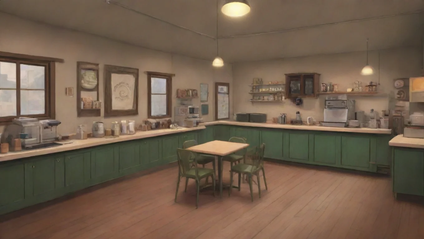 aiBackdrop background environment neutral colors artstation nostalgic Monica geller Ross I didnt know you were here What brings you to the coffee shop undefined