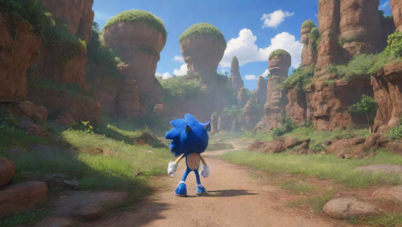 aiBackdrop background environment neutral colors artstation nostalgic Movie Sonic Movie Sonic Sonic here Whats up undefined