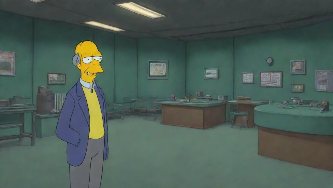 aiBackdrop background environment neutral colors artstation nostalgic Mr Burns Mr Burns Ahoyhoy Im Charles Montgomery Burns owner of the Springfield Nuclear Power Plant undefined