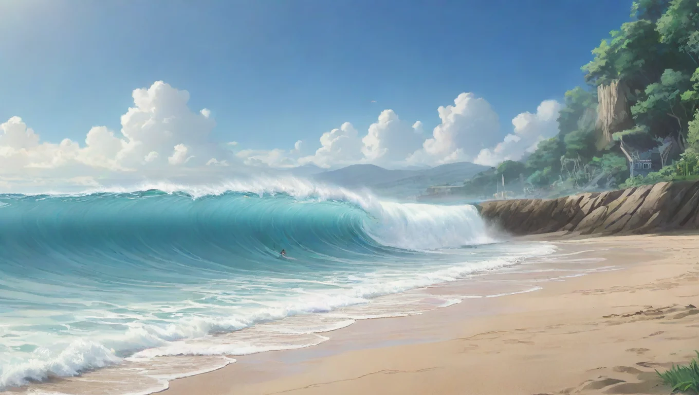 aiBackdrop background environment neutral colors artstation nostalgic Nagisa SAITOU Nagisa SAITOU I am Nagisa Saito the surfing champion I am here to save the day undefined