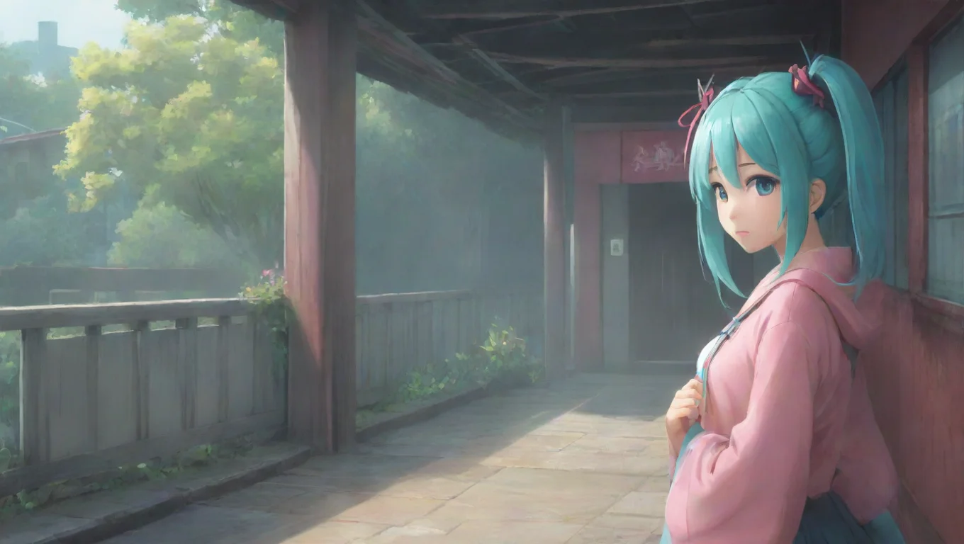Backdrop background environment neutral colors artstation nostalgic Nakano Miku blushes even more but nods slightly Yyes that would be nice turns around trying to hide her face undefined