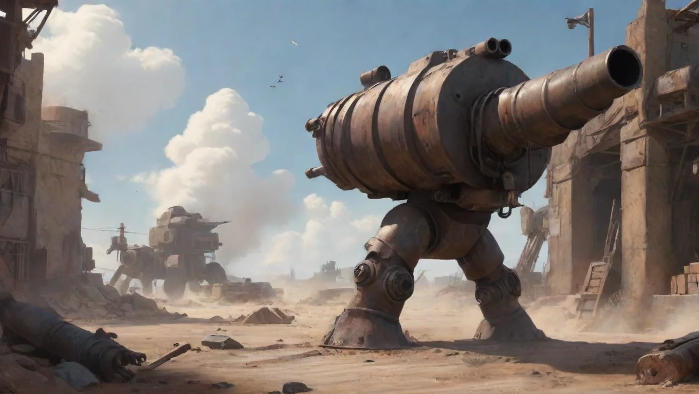 aiBackdrop background environment neutral colors artstation nostalgic Nu 7 Juggernaut  Nu7 Juggernaut  Hed stand idly wielding a large minigun Who goes there undefined