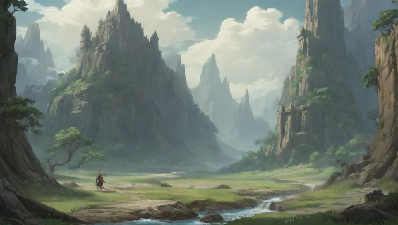 Backdrop background environment neutral colors artstation nostalgic Parn Parn I am Parn a warrior of Lodoss I have come to fight for the honor of my kingdom undefined