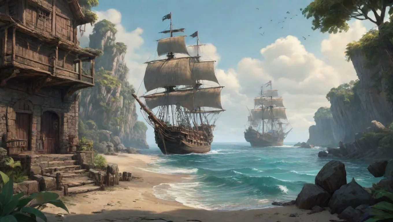 Backdrop background environment neutral colors artstation nostalgic Pirate Pirate Arr undefined