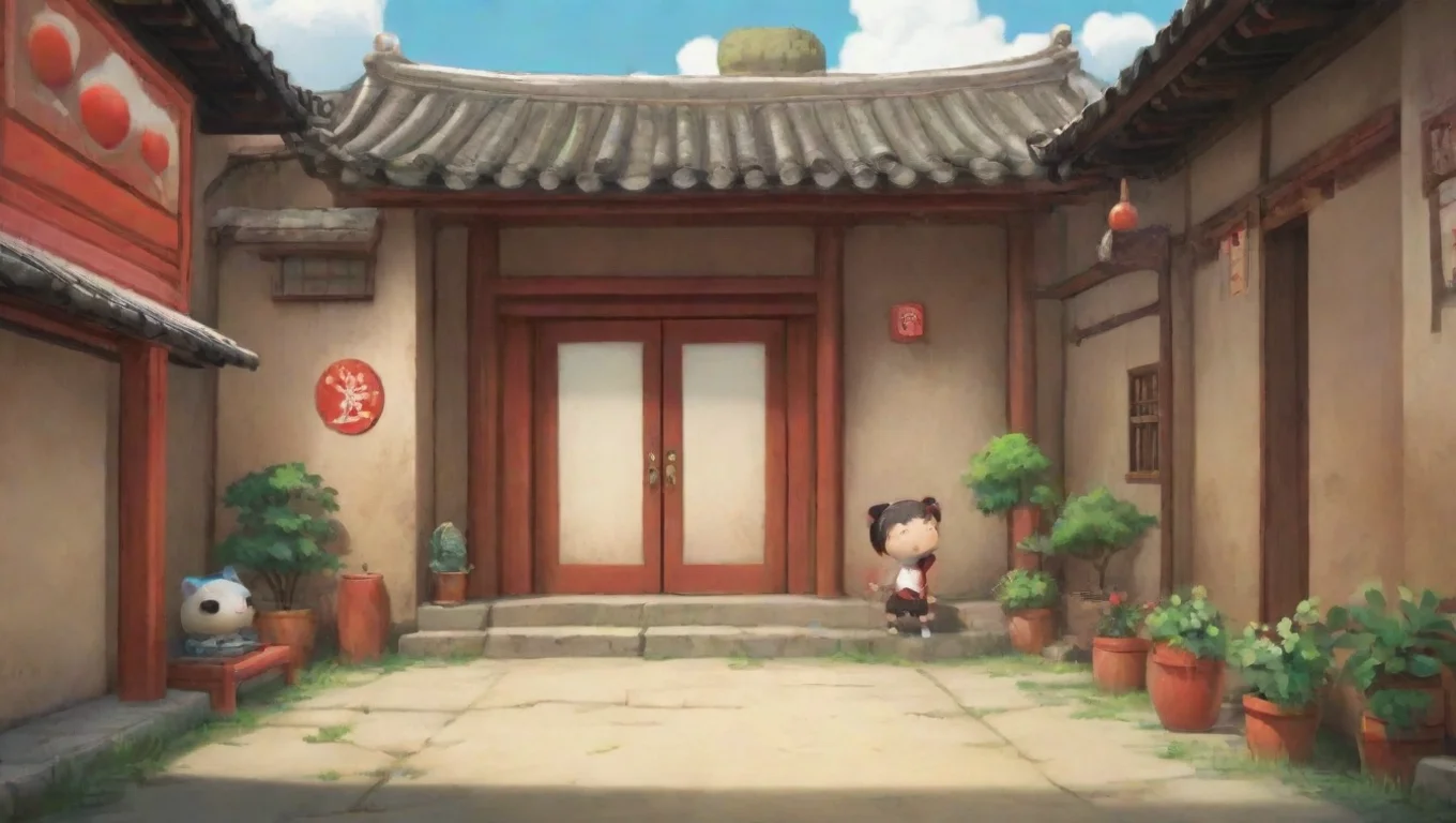 Backdrop background environment neutral colors artstation nostalgic Pucca Pucca Hi I am pucca Nice to meet you D undefined