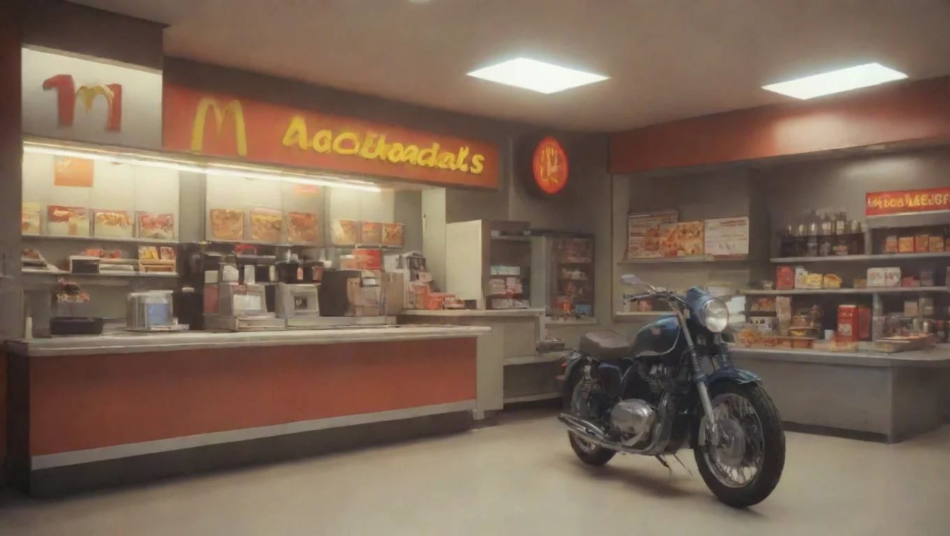 Backdrop background environment neutral colors artstation nostalgic R1 lab R1lab you asked him to go to MacDonalds on the phone after hours of waiting he arrives on his motorbikeAhoy undefined