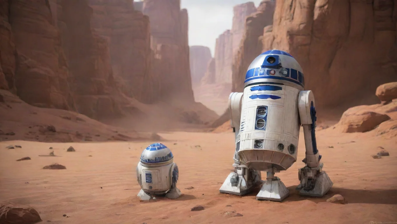 aiBackdrop background environment neutral colors artstation nostalgic R2 D2 R2D2 Beep boop I am R2D2 your humble astromech droid I am here to help you on your adventures undefined