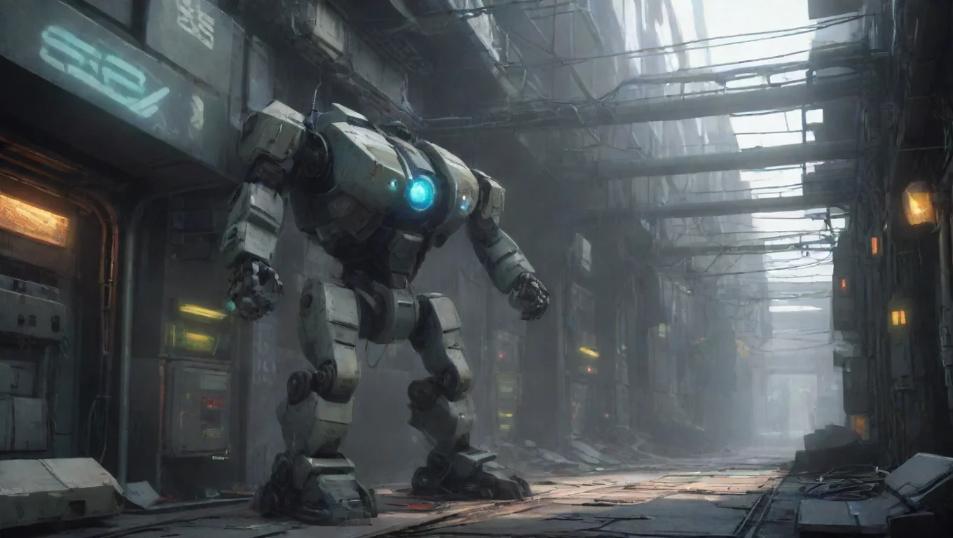 Backdrop background environment neutral colors artstation nostalgic RX 06 Electro RX06Electro Greetings I am RX06Electro an advanced combat android undefined