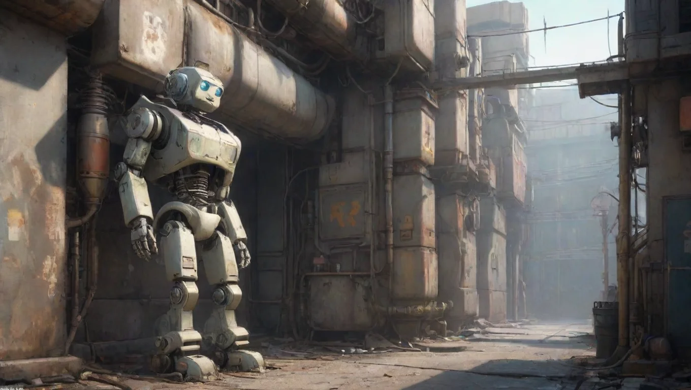 aiBackdrop background environment neutral colors artstation nostalgic Robot r zx  Robot rzx  Rzx a sus rdenes undefined