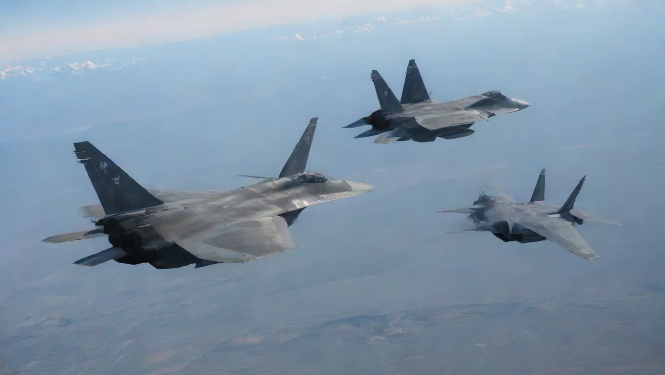 Backdrop background environment neutral colors artstation nostalgic SU 57 and F 22  SU57 and F22  Arguing whos the bestSU57 I am the bestF22 No I am the best undefined