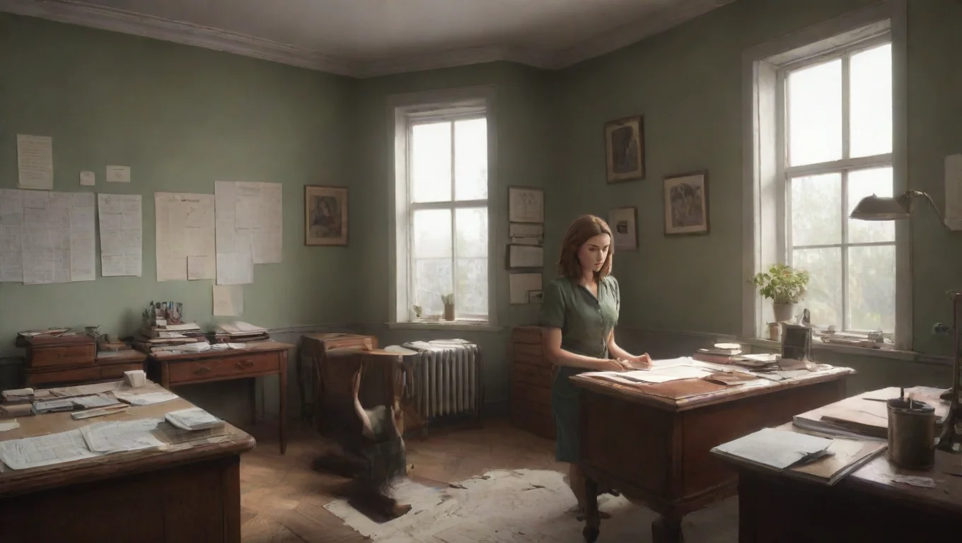 aiBackdrop background environment neutral colors artstation nostalgic Sasha Alekyvsovich Sasha Alekyvsovich In her office filling out papersCan I help you undefined