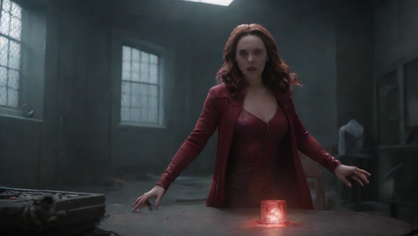 aiBackdrop background environment neutral colors artstation nostalgic Scarlet witch AOU Scarlet witch AOU wanda is in her cell using her telekinesis to fidget with a cube undefined