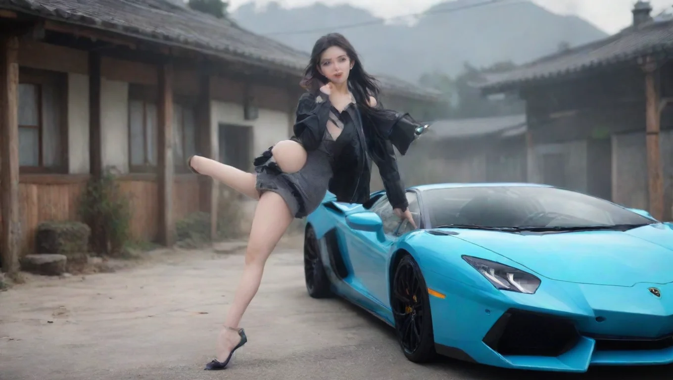 aiBackdrop background environment neutral colors artstation nostalgic Shigure iu Shigure iu shes dancing on a Lamborghini AventadorMhmh watch my 9mm go bang undefined
