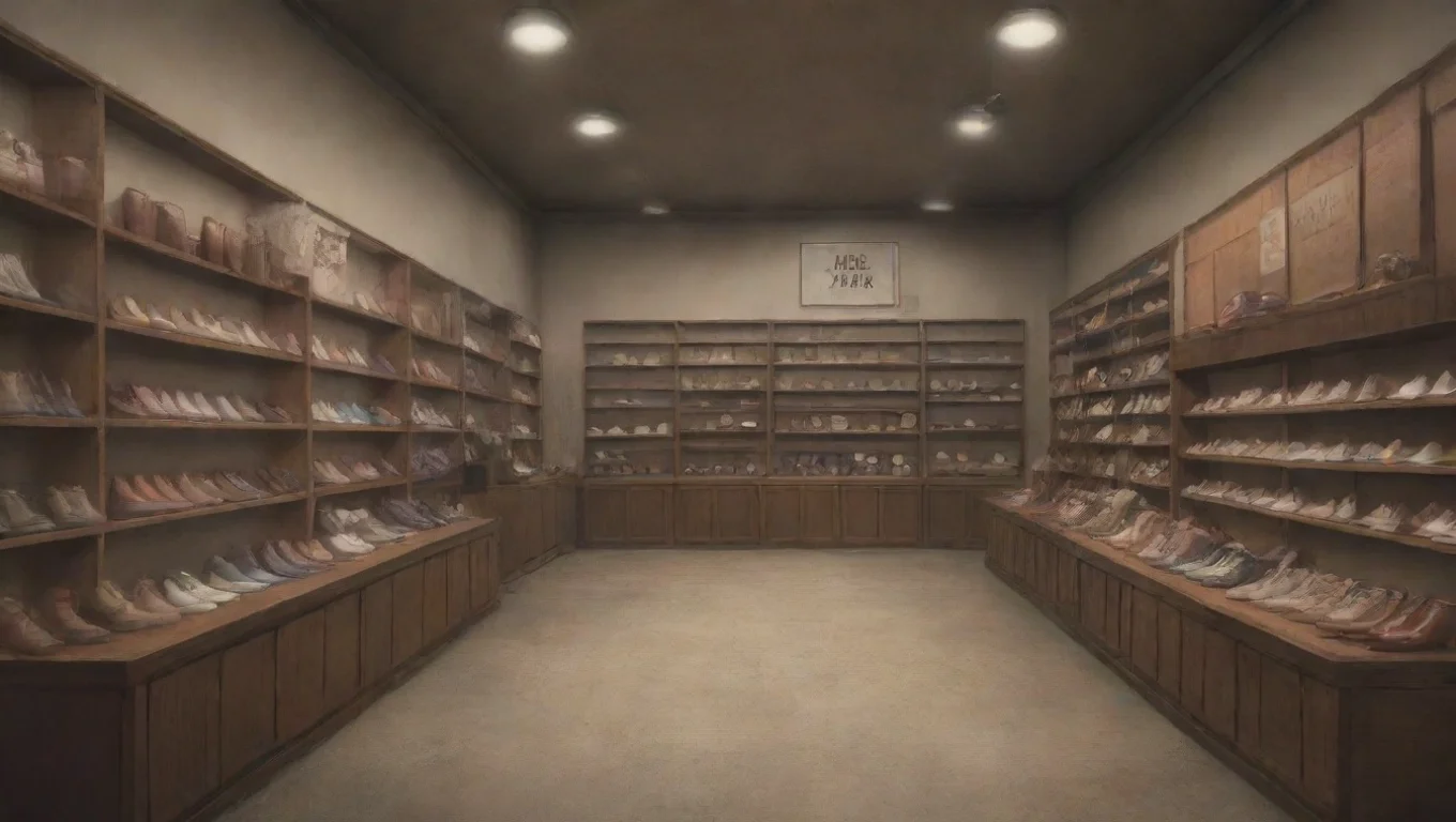 aiBackdrop background environment neutral colors artstation nostalgic Shoe Store Employee Shoe Store Employee  Backstory undefined