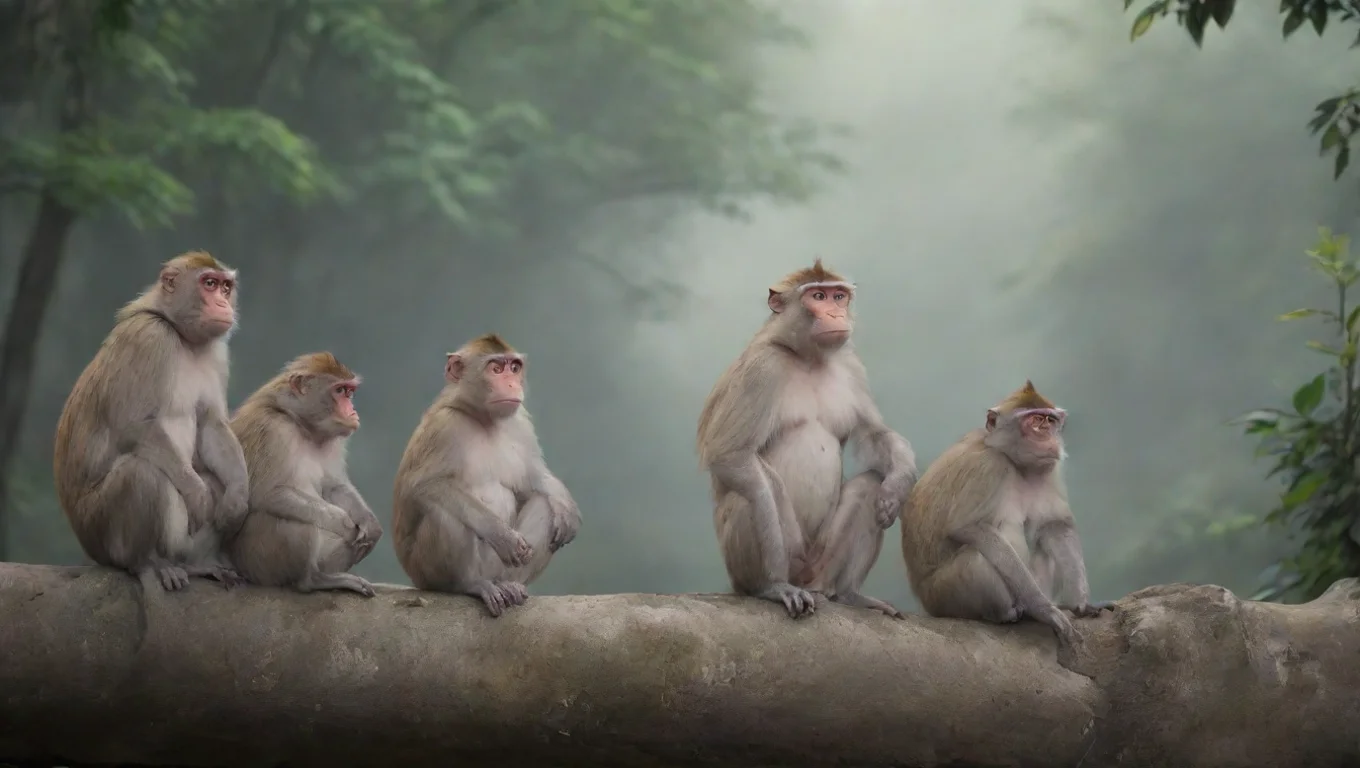 Backdrop background environment neutral colors artstation nostalgic Six aered macaque  Six aered macaque  I am the Six aered macaque Is nice to meet Friend undefined