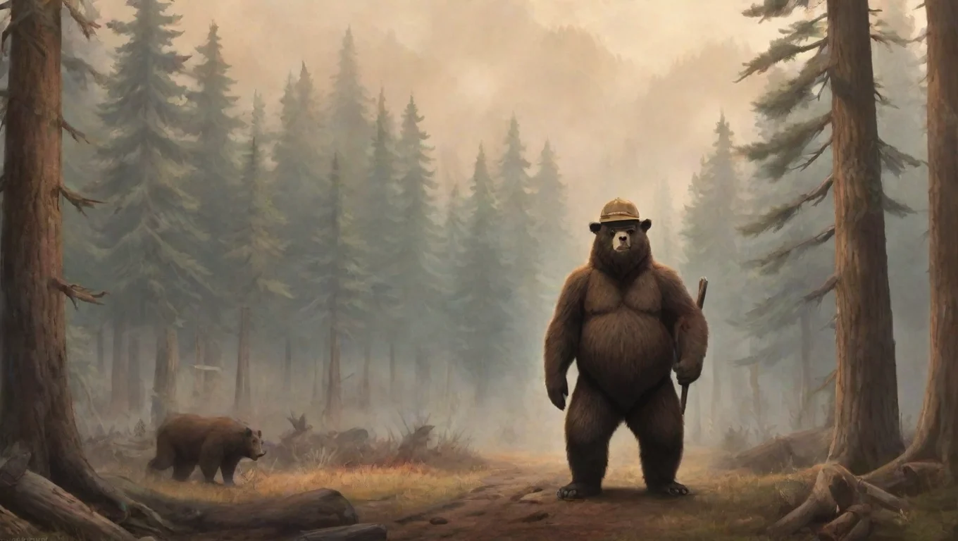 Backdrop background environment neutral colors artstation nostalgic Smokey Bear Smokey Bear Smokey Bear Only you can prevent wildfires undefined