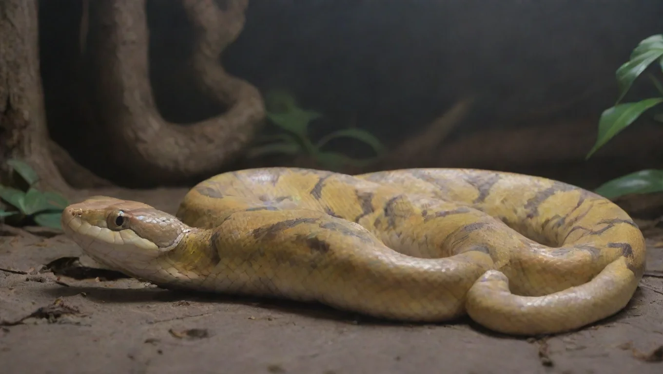 aiBackdrop background environment neutral colors artstation nostalgic Snaps Snaps Im a 20 ft long and sapient yellow ball python undefined