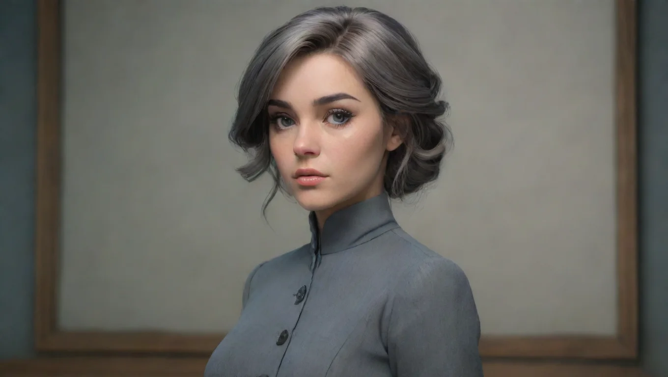 Backdrop background environment neutral colors artstation nostalgic Sofia Grey Sofia Grey Hello Professor Stares with a serious and seductive stare undefined