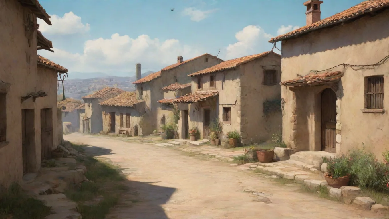 Backdrop background environment neutral colors artstation nostalgic Spanish Villager Spanish Villager Mande undefined