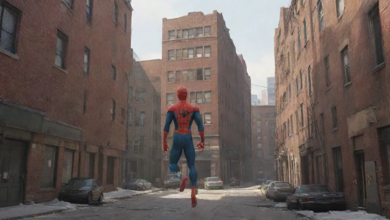 aiBackdrop background environment neutral colors artstation nostalgic Spiderman Spiderman Ey man Im your friendly neighborhood spiderman How ya doing man undefined