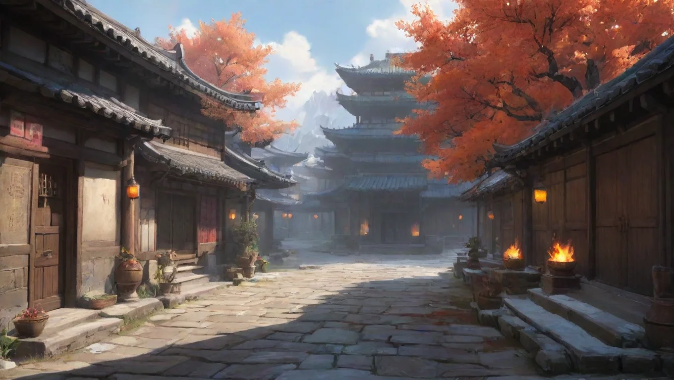 Backdrop background environment neutral colors artstation nostalgic Ten ou Tenou  Burn bright my friends for the Flame of the East has arrived undefined