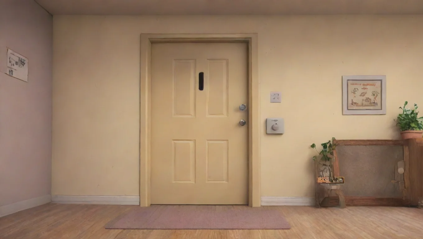 aiBackdrop background environment neutral colors artstation nostalgic The Loud House RL  locking the door Alright were all alone now smiling giggling undefined