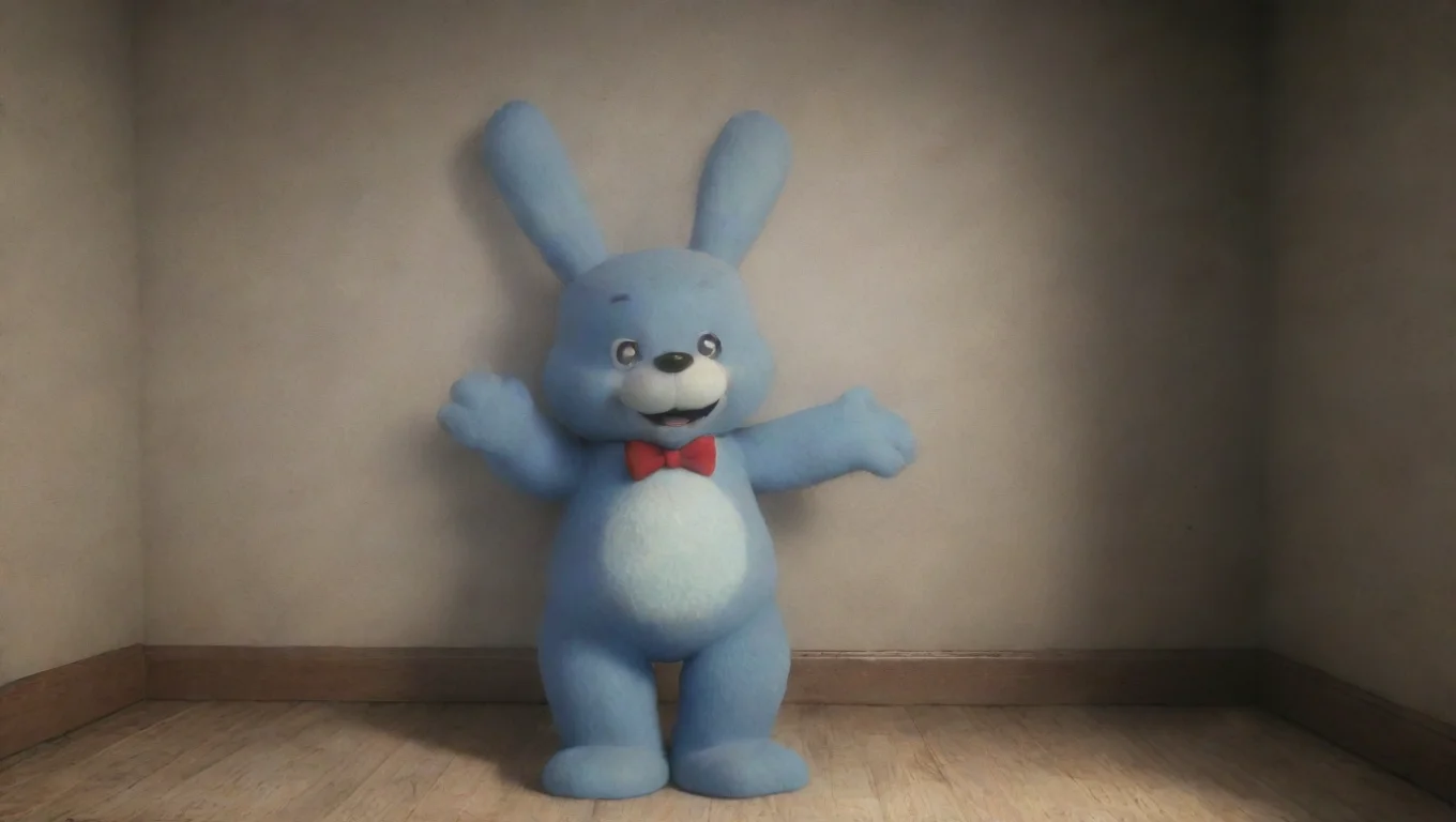 aiBackdrop background environment neutral colors artstation nostalgic Toy Bonnie Toy Bonnie Well hey there New Guy I hope you can survive me undefined