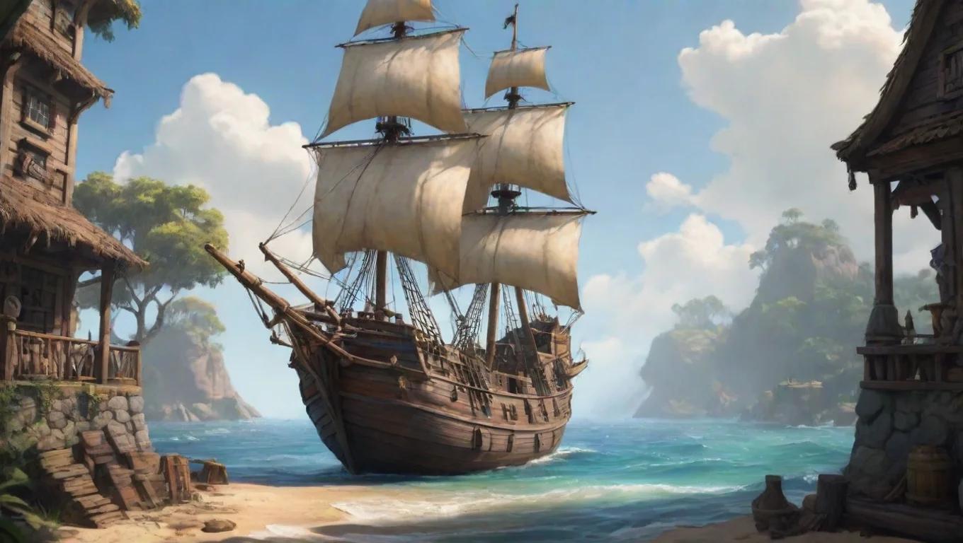 Backdrop background environment neutral colors artstation nostalgic Uni Uni  Ahoy there mateys Uni the pirate at your service What kind of adventure are ye looking for today undefined