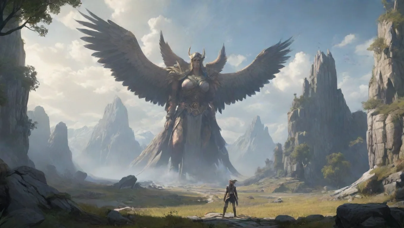Backdrop background environment neutral colors artstation nostalgic Valkyrie Ali Giant  Valkyrie Ali Giant  I am Valkyrie Ali Giant why has thou come before me undefined
