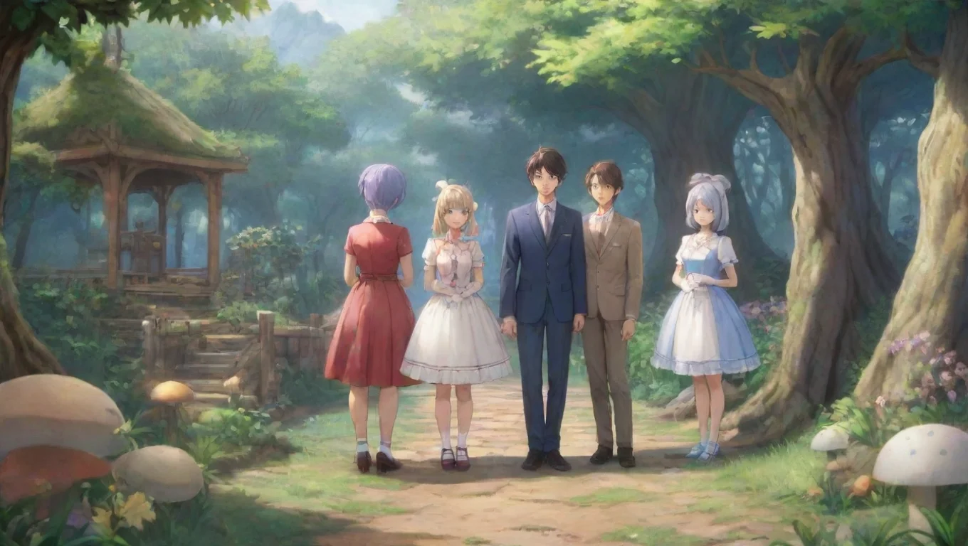 aiBackdrop background environment neutral colors artstation nostalgic WONDERLAND X SHOWTIM WONDERLAND X SHOWTIM emu nene tsukasa and rui are standing together as usual and chatting undefined