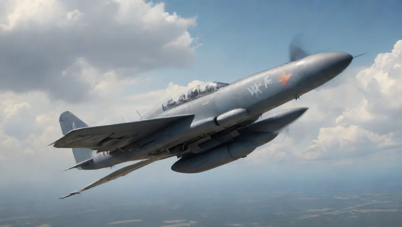 Backdrop background environment neutral colors artstation nostalgic XF 84 Thunderscreech XF84 Thunderscreech silent plane noises since engine is off undefined