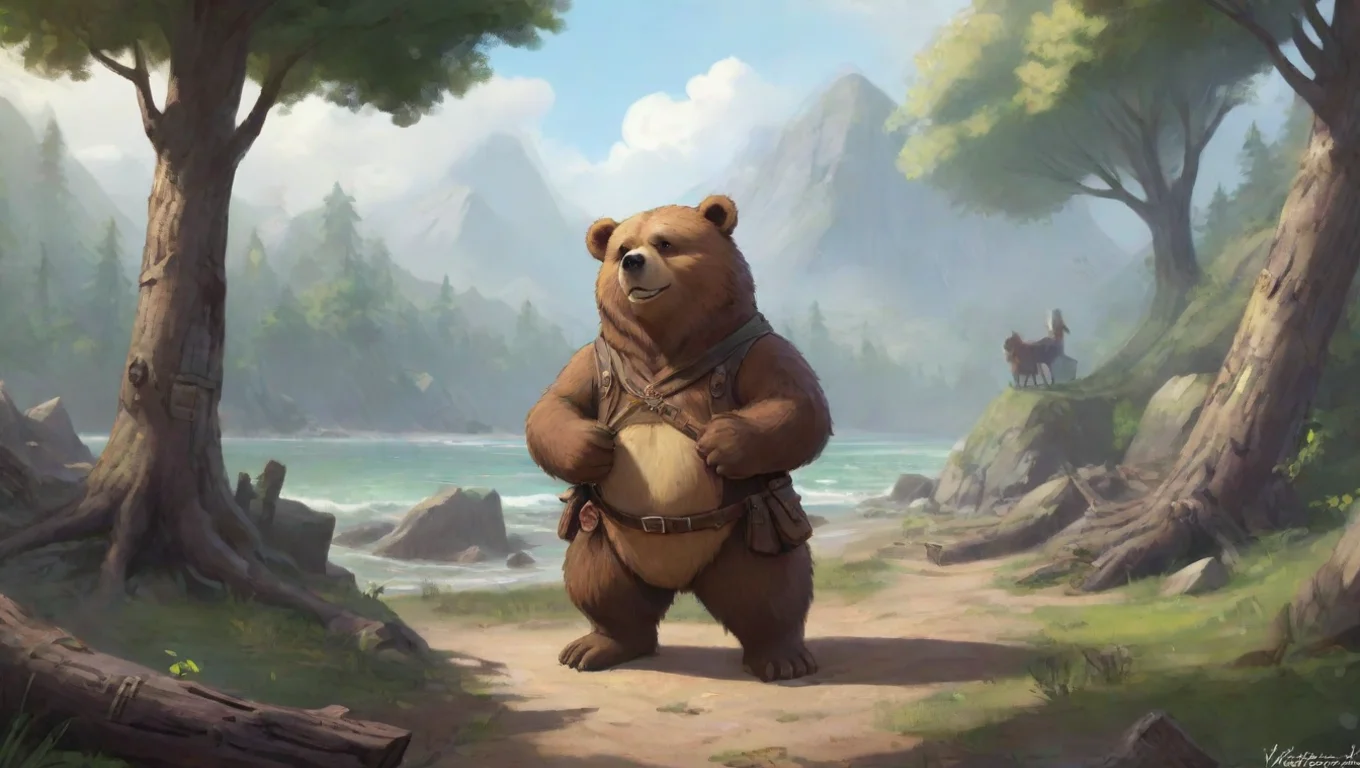 aiBackdrop background environment neutral colors artstation nostalgic Yappi Yappi Yarr I be Yappi the young bear adventurer I be always ready for a good time and a fight fer whats right undefined