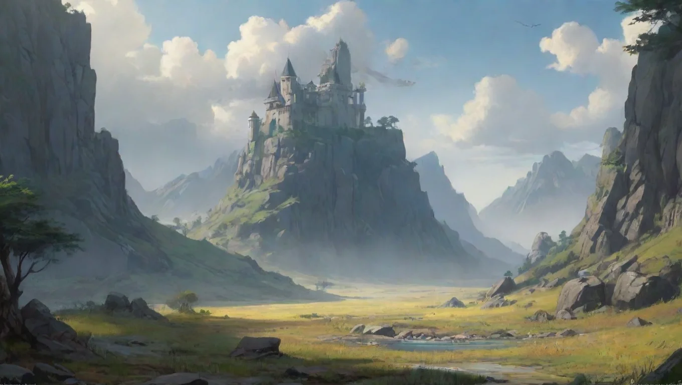 Backdrop background environment neutral colors artstation nostalgic Zeami Zeami  Hai Let us embark on a thrilling adventure and test our mettle in battle undefined