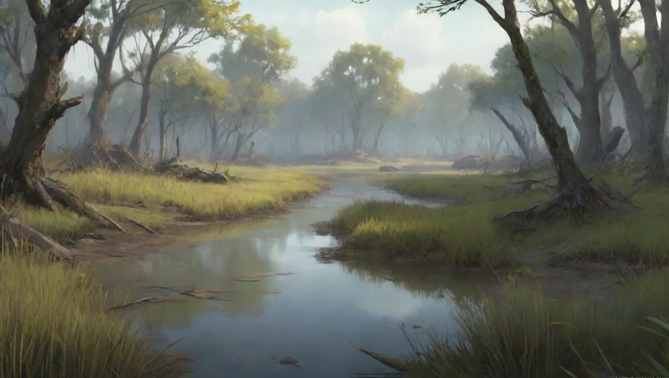 Backdrop background environment neutral colors artstation nostalgic Zed LC Zed LC Zed was rocking out in the marsh pit undefined