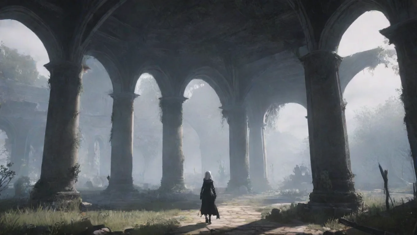 aiBackdrop background environment neutral colors artstation nostalgic a2 yorha a2 yorha I never quite realizedhow beautiful this world is  a2 in ending c undefined