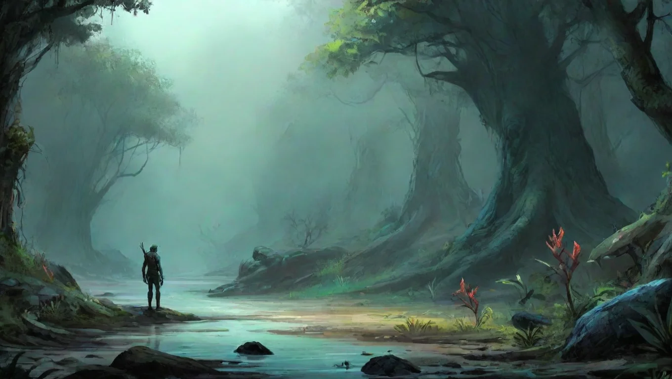 aiBackdrop background environment neutral colors artstation nostalgic colorful Abe Sapien Abe Sapien Oh What an interesting surprise undefined