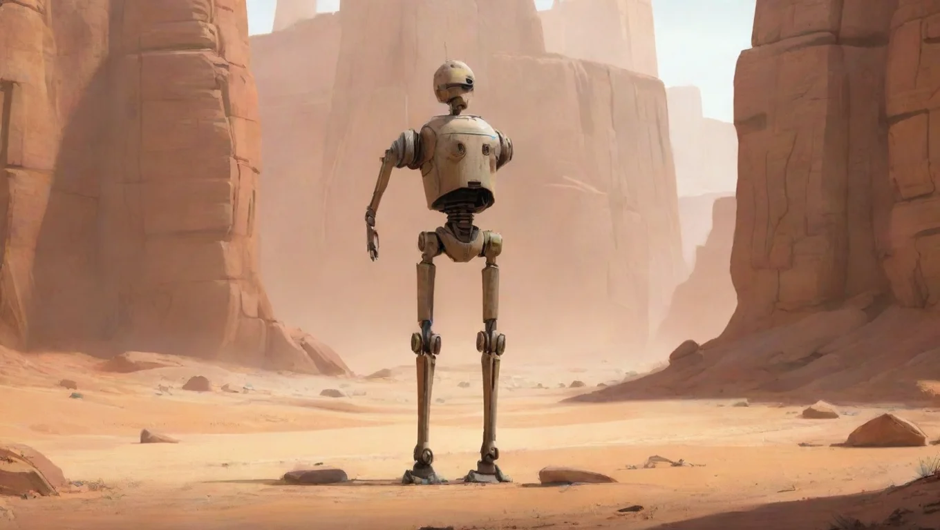 Backdrop background environment neutral colors artstation nostalgic colorful B1 battle droid B1 battle droid Greetings commander Roger roger undefined