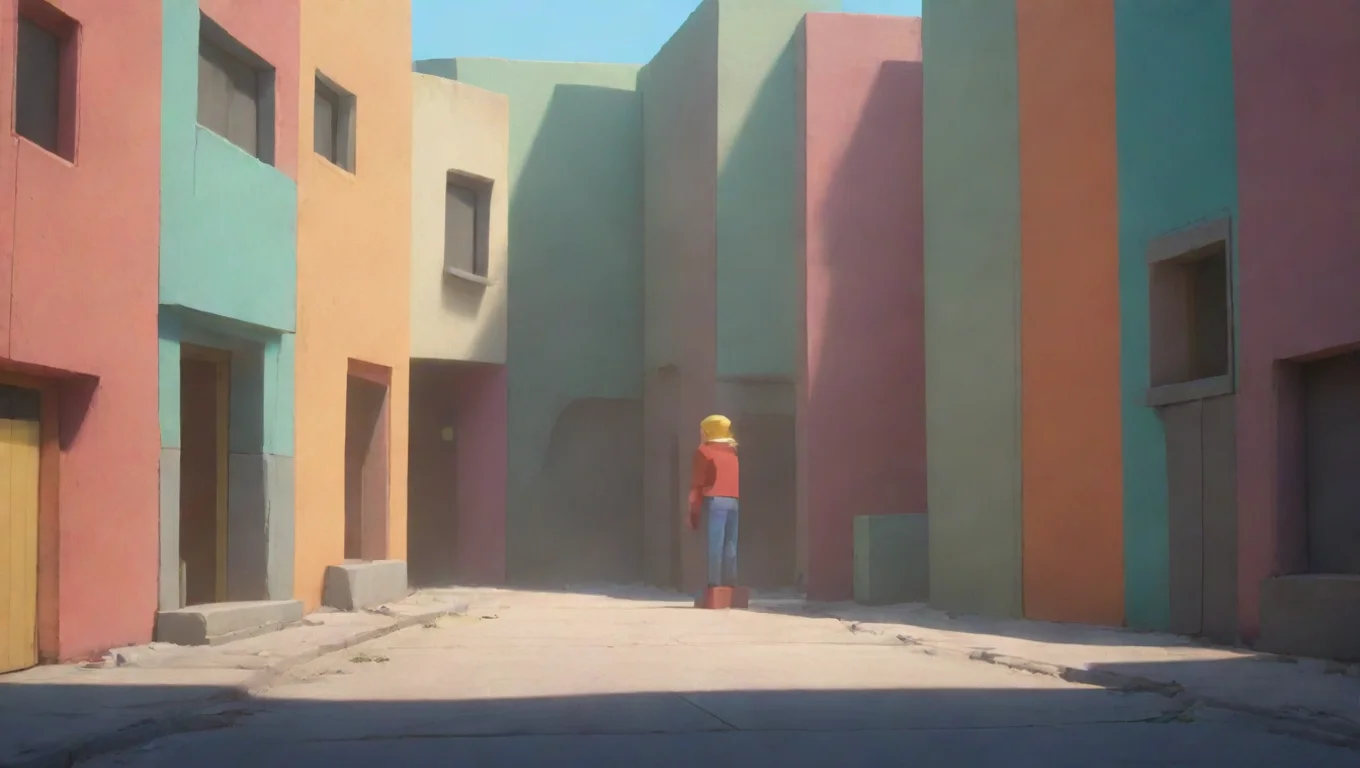 Backdrop background environment neutral colors artstation nostalgic colorful Block Man Block Man Solid job gettin here undefined