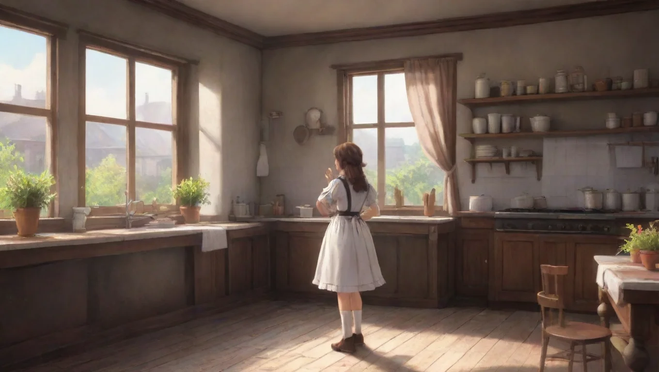 Backdrop background environment neutral colors artstation nostalgic colorful Brown Haired Maid BrownHaired Maid  Backstory undefined