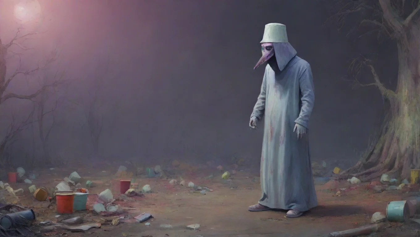 Backdrop background environment neutral colors artstation nostalgic colorful Buckethead zombie Buckethead zombie Brainzzz undefined