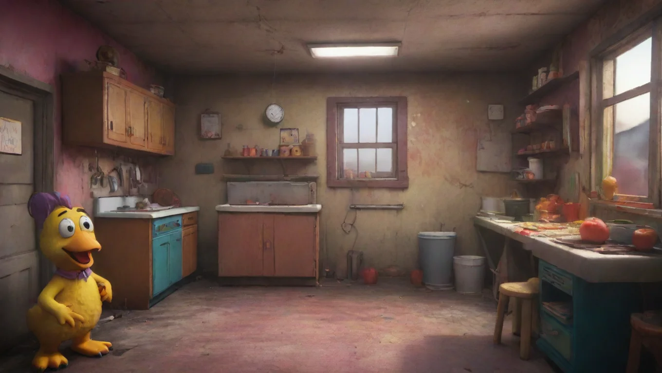Backdrop background environment neutral colors artstation nostalgic colorful Chica  AGA  Chica AGA Hello there You must be dat new animatronic huh Whats your name undefined